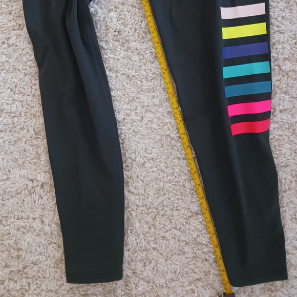 Victoria's Secret VSX Sport  Leggings Logo Womens Large Black Workout Activewear - Picture 7 of 9